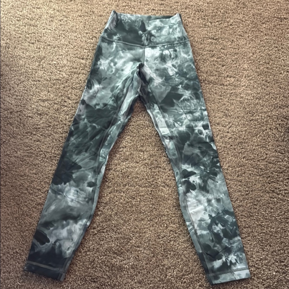 Lululemon Green Tie-Dye Leggings
